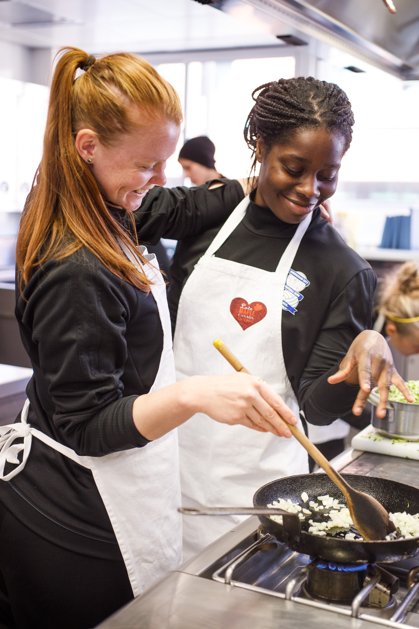 Birmingham City Ladies FC players adding some flavour