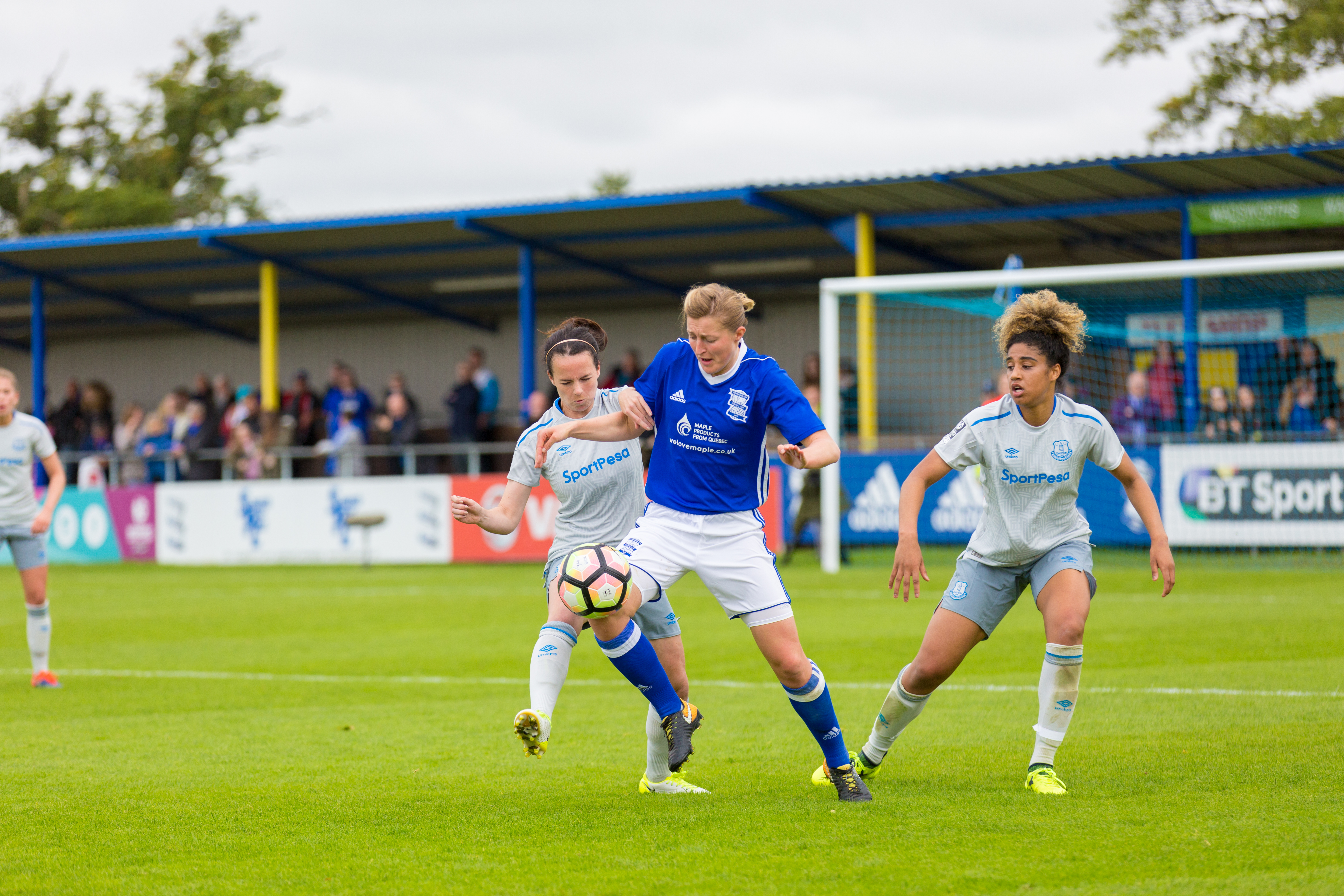 Birmingham City Ladies FC taking control of the ball