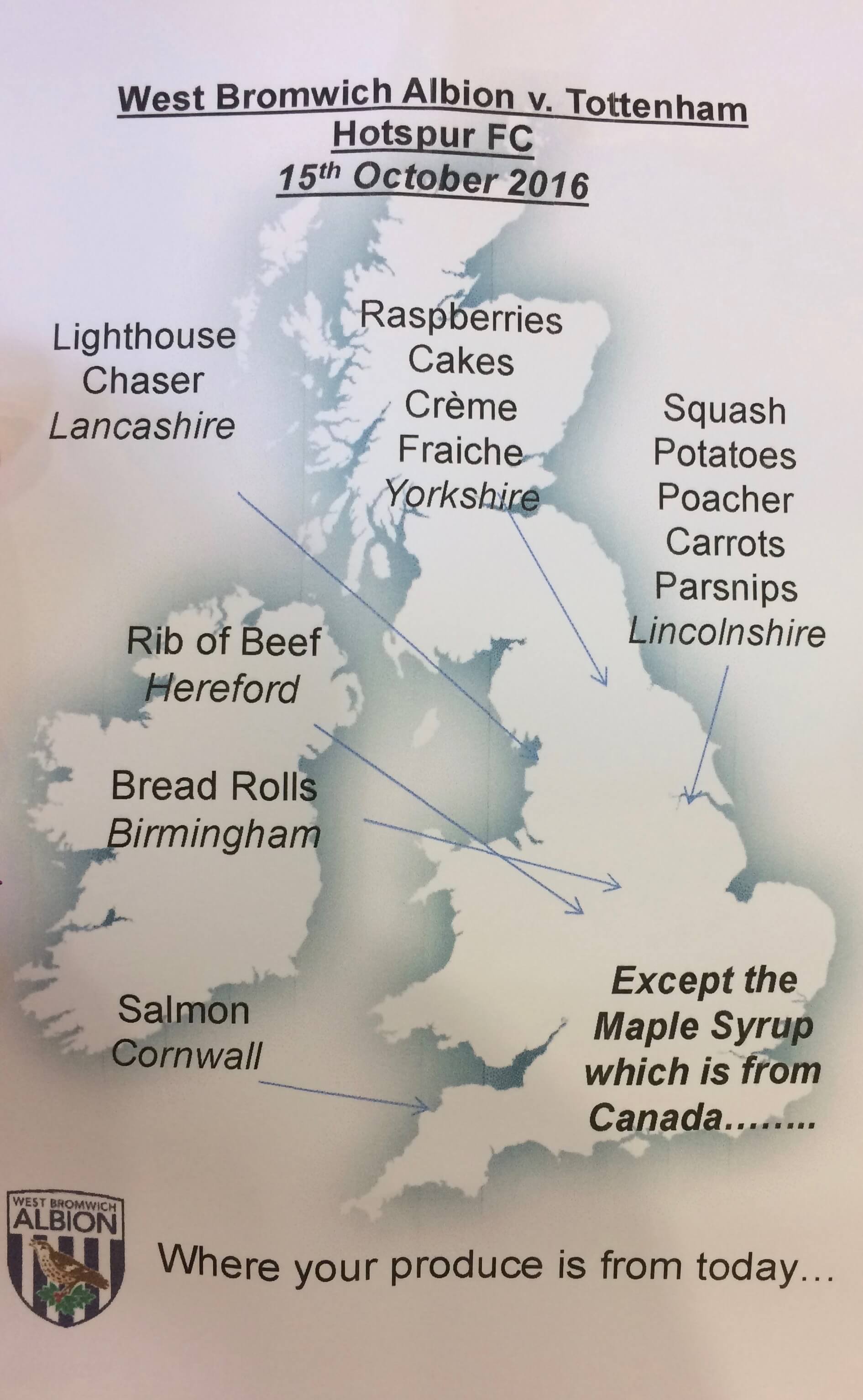 where your produce is from map infographic