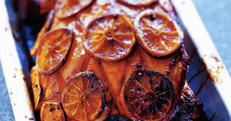 Olive magazine’s baked ham with spiced oranges and maple syrup