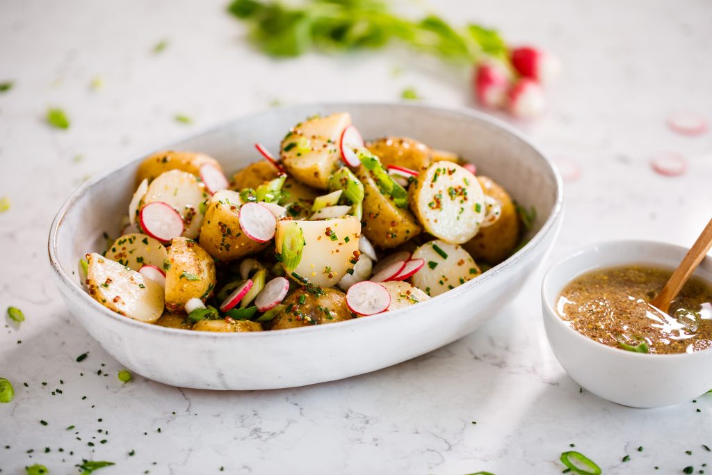 New Potato Salad with Maple Mustard Dressing - Maple from Canada