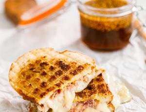 Christmas leftovers croque monsieur