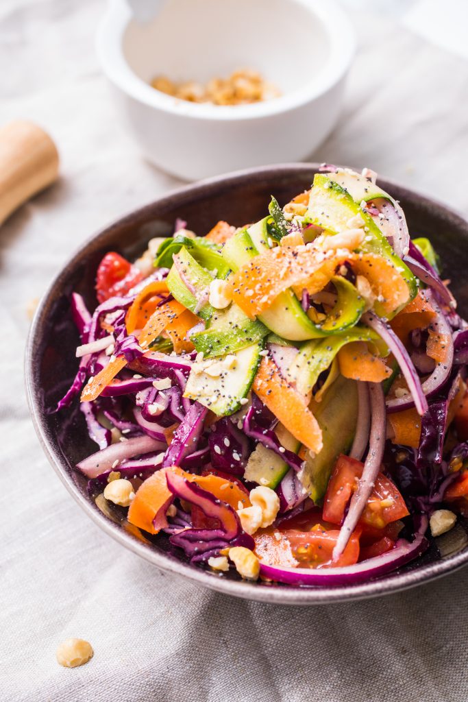 Red Cabbage, Tahini and Maple Slaw - Maple from Canada