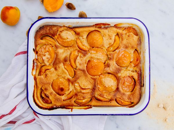 Maple syrup apricot clafoutis