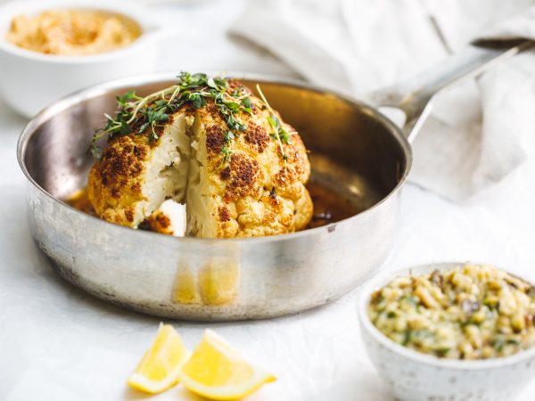 Whole maple roasted cauliflower - Maple from Canada