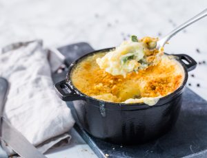 Vegan maple mac and cheese