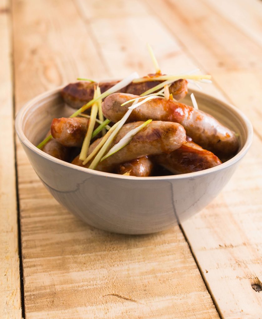 Maple and Ginger Cocktail Sausages Maple from Canada