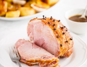 Baked Ham with Maple-Mustard Glaze