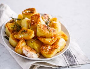 Roast Potatoes with Maple Drizzle