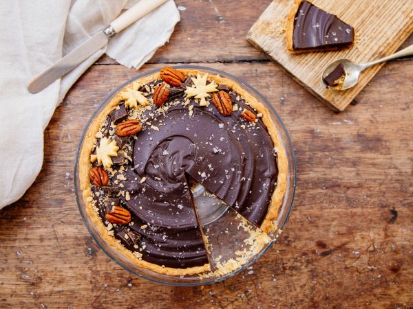 Manon's maple and chocolate ganache tart