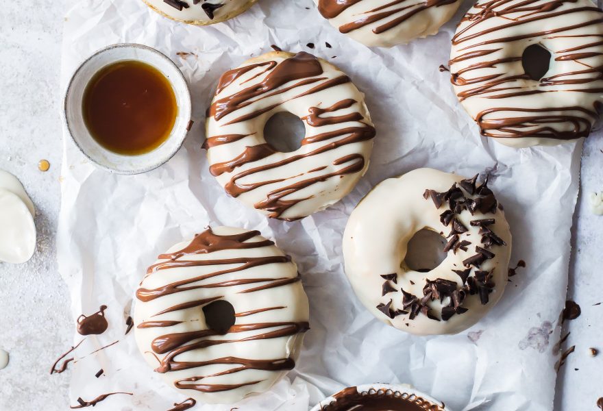 maple vegan baked donuts