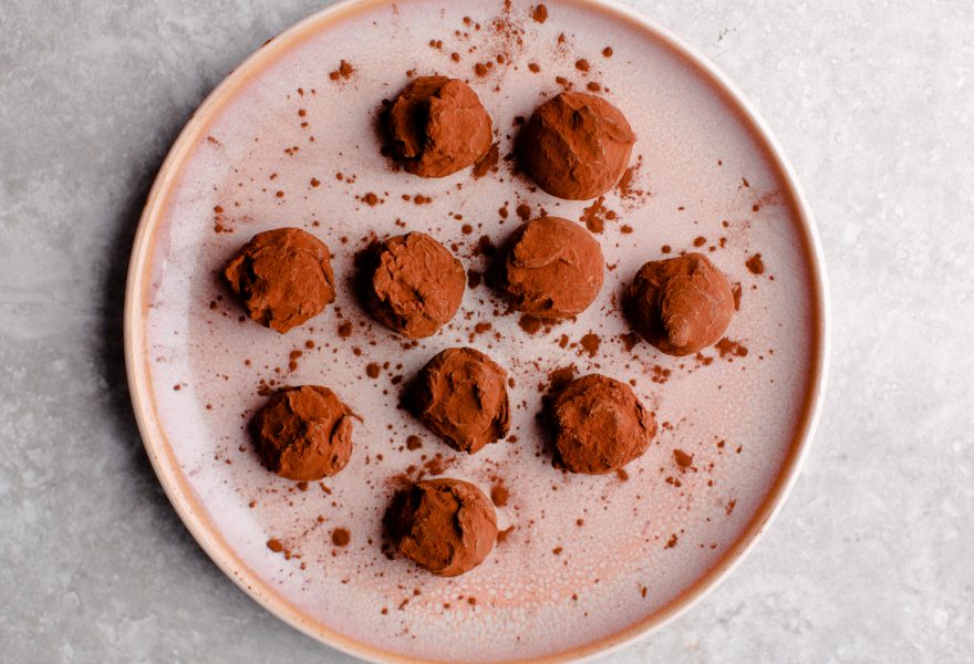 maple mustard chocolate truffles