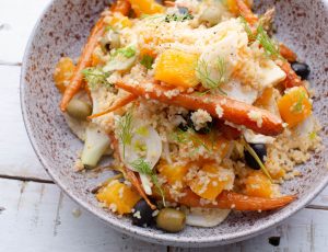 David Colcombe&#8217;s Maple and Citrus Bulgur Wheat Salad with Baby Carrots and Fennel