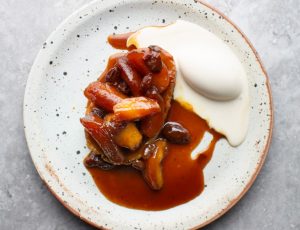 William Curley&#8217;s Pain Perdu with Caramelised Apple and Cinnamon Ice Cream