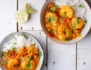 King Prawn and Spicy Maple Coconut Curry