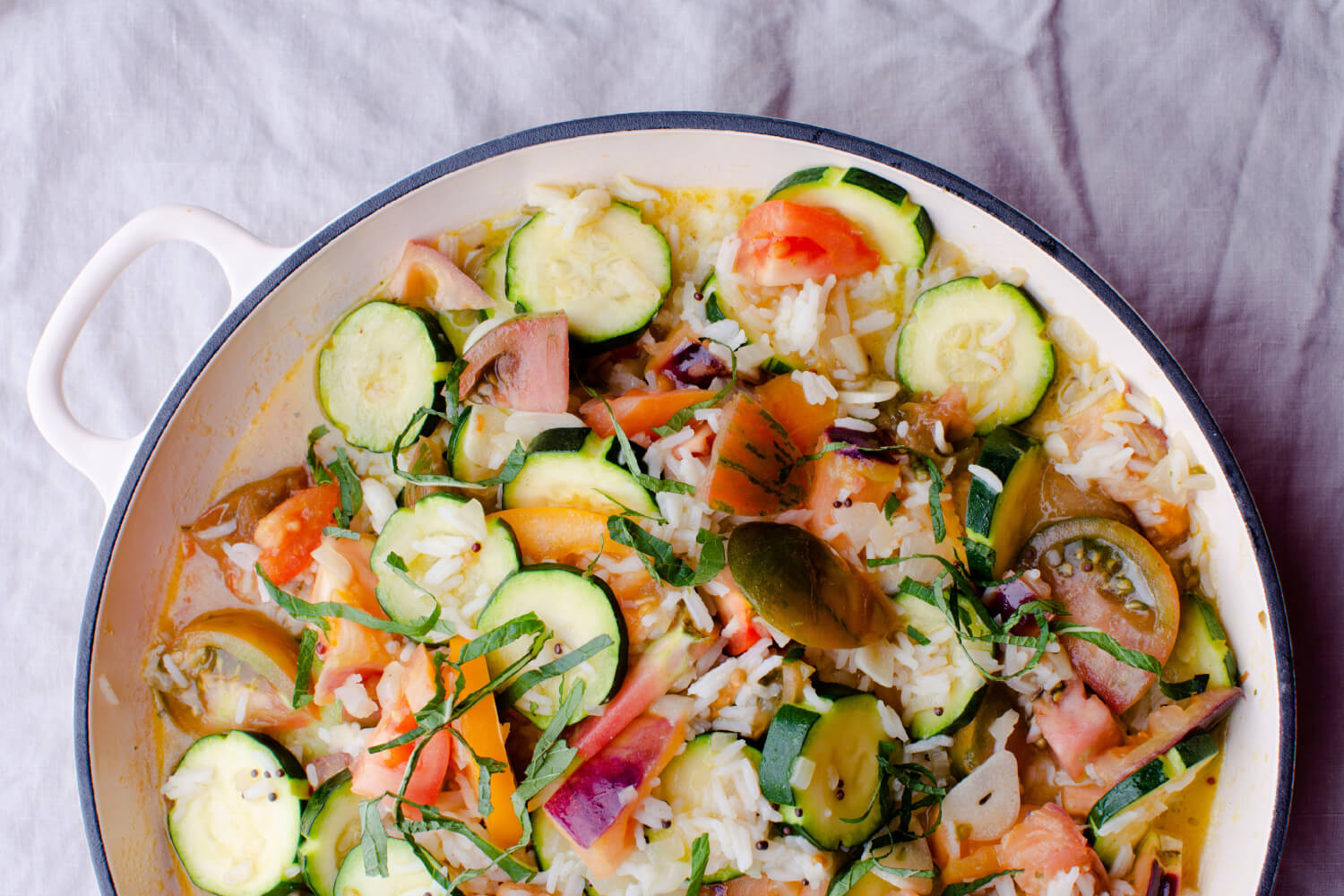 Summer Vegetable Pilaf with Maple Maple from Canada