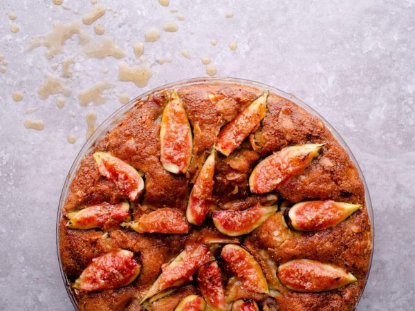 Fig and maple frangipane tart