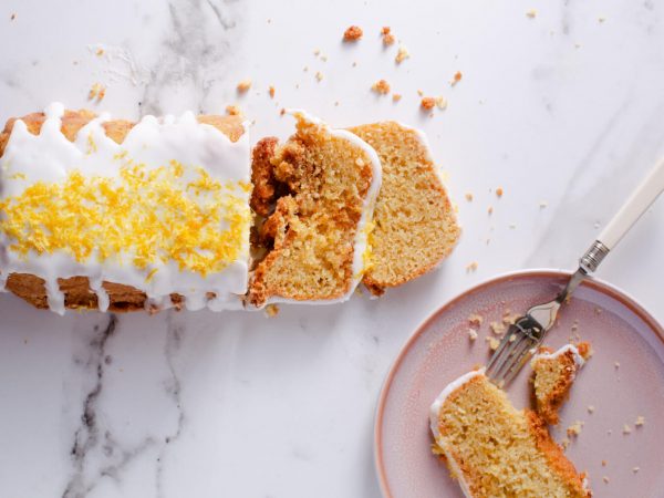 Iced maple lemon cake