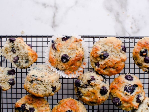 Maple and blueberry muffins