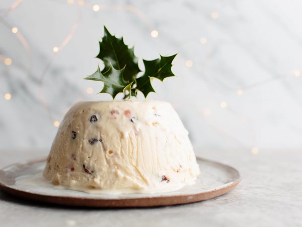 Christmas pudding ice cream