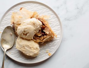 Apple, Mincemeat and Maple Strudel