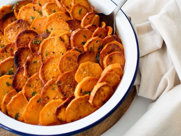 Maple candied sweet potato casserole