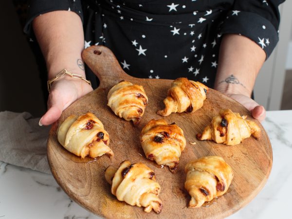 Rough Puff Maple and Chorizo Mini Croissants