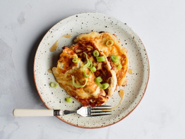cheddar and maple souffle crepes