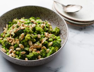 Asian Broccoli Salad with Maple Nut Butter