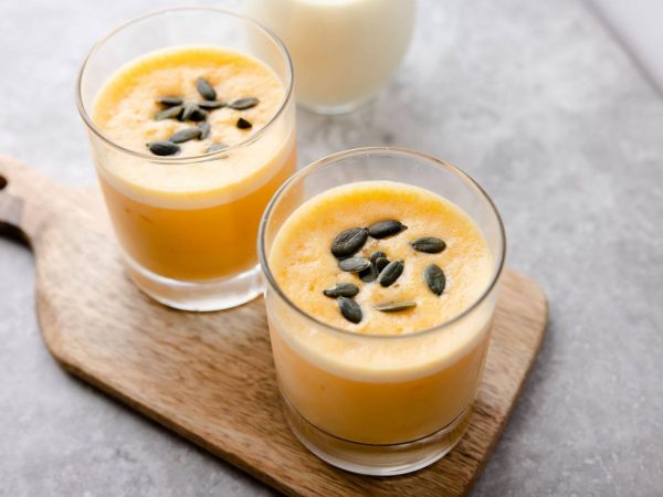 Pumpkin and soy maple smoothie