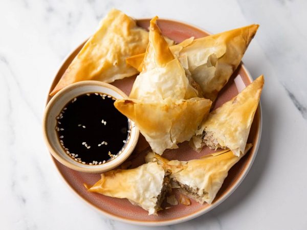 Maple pork crispy wonton