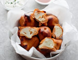 Maple Cauliflower Buffalo Wings