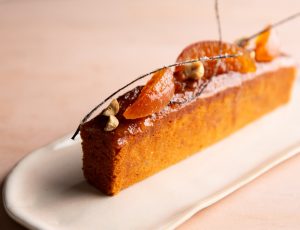 William Curley’s Orange, Maple and Praline Cake