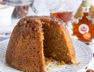 Domestic Gothess&#8217; Vegan Maple Steamed Pudding with Maple Custard