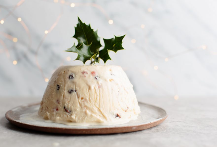 Maple Christmas pudding ice cream