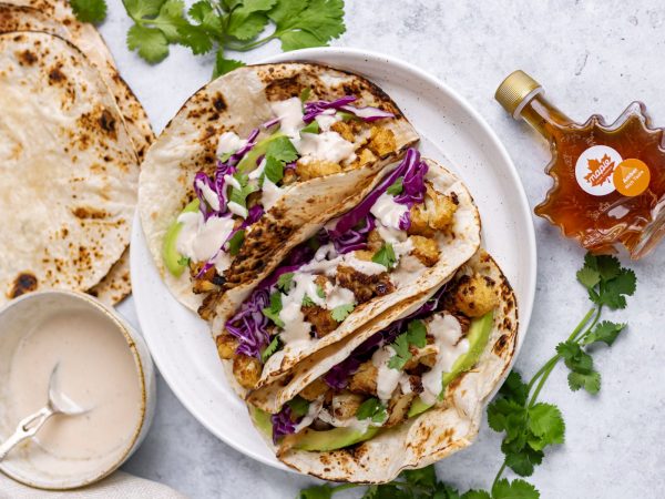 Maple Chipotle Cauliflower Tacos