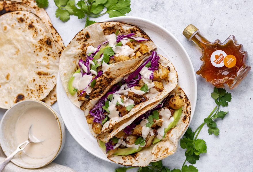 Maple Chipotle Cauliflower Tacos