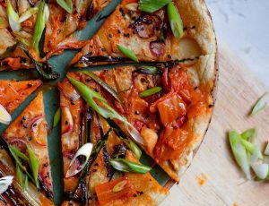 Lucy and Lentils&#8217; Korean Vegan Pancakes with Maple and Kimchi