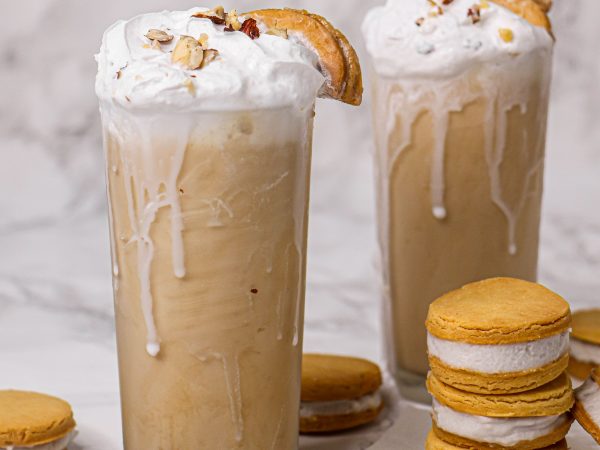 Maple sandwich cookie milkshake