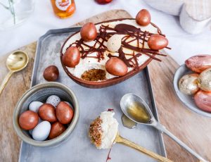 Jemma Loi&#8217;s Maple and Pecan Easter Egg Cheesecake