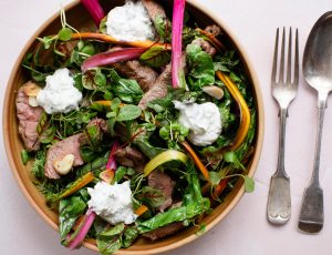 Leftover Lamb with Maple and Mint Yoghurt