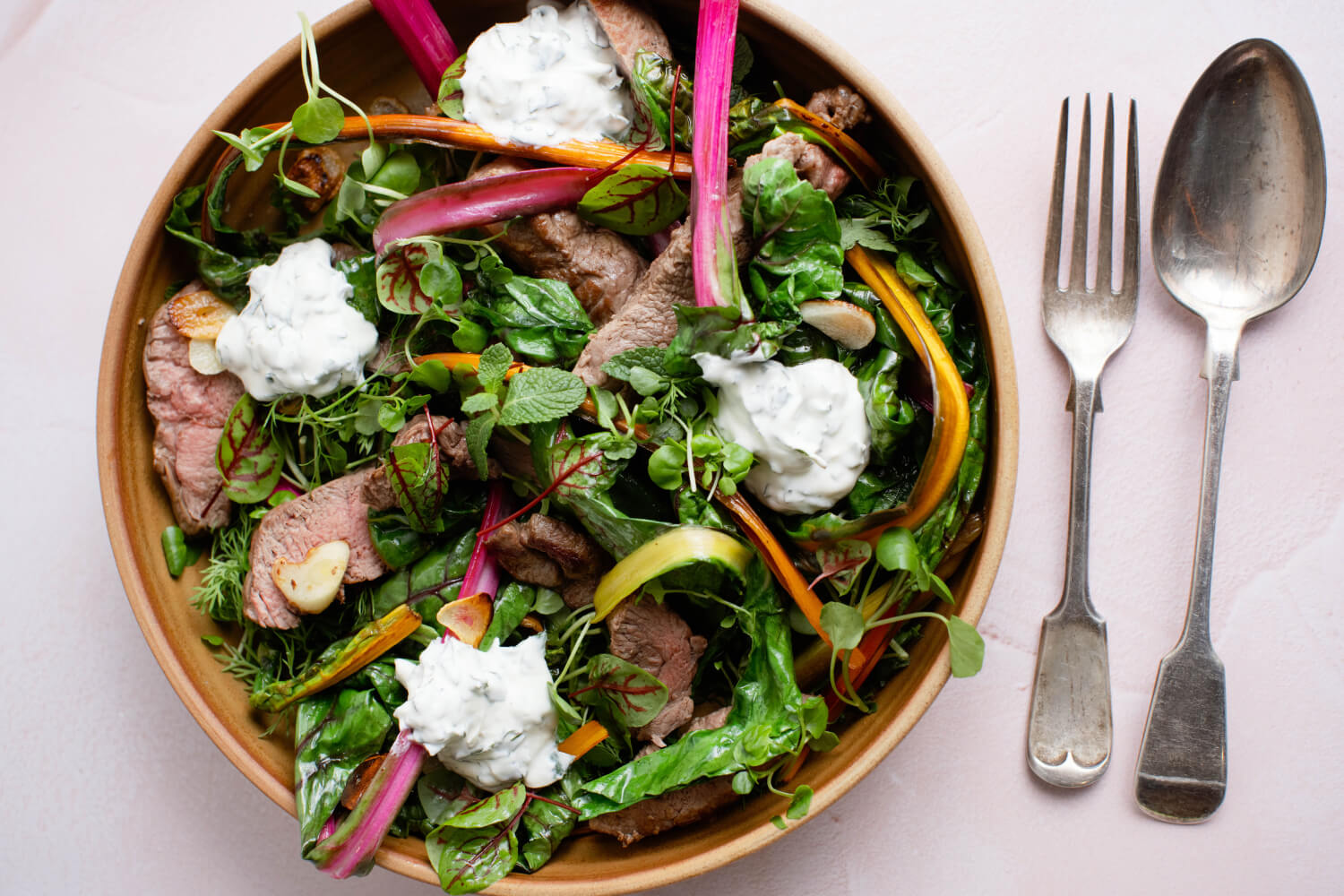 Leftover Lamb with Maple and Mint Yoghurt