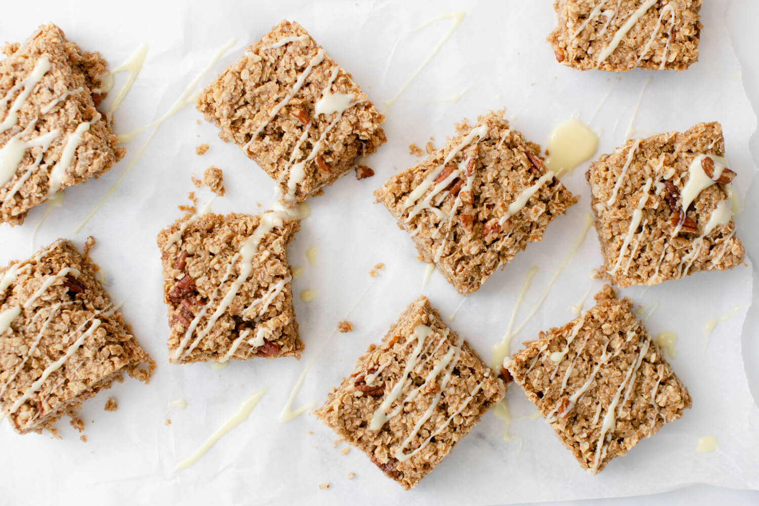 Maple and pecan flapjacks