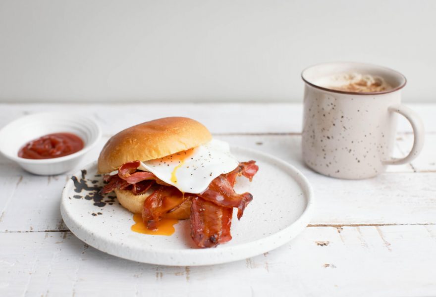Maple bacon breakfast bun
