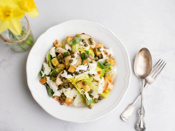 Maple panzanella salad