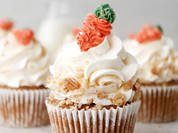 Vegan Maple and Carrot Cake Cupcakes