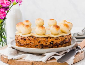 Nourishing Amy&#8217;s Vegan Maple Simnel Cake