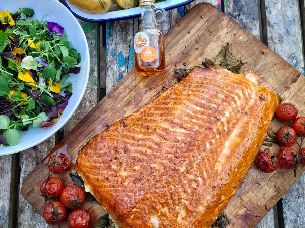 Maple Glazed Hot Smoked Salmon