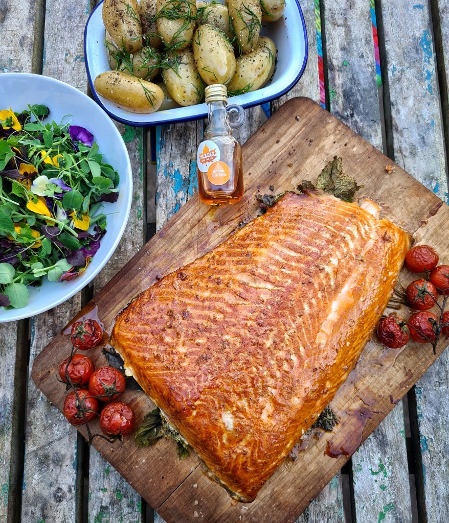Shropshire Lad's Maple Glazed Hot Smoked Salmon - Maple from Canada
