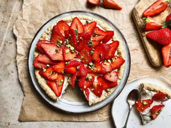 strawberry maple tart